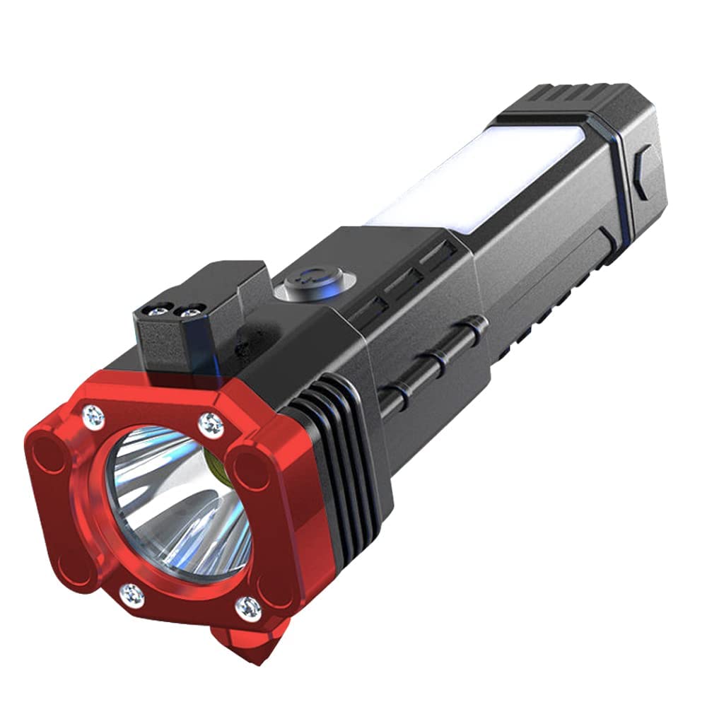 Rechargeable Torch Flashlight,Long Distance Beam Range Car Rescue Torch with Hammer Window Glass and Seat Belt Cutter Built in Mobile USB Fast Charger Power Bank Rechargeable Torch Flashlight,Long Distance Beam Range Car Rescue Torch with Hammer Window Glass and Seat Belt Cutter Built in Mobile USB Fast Charger Power Bank